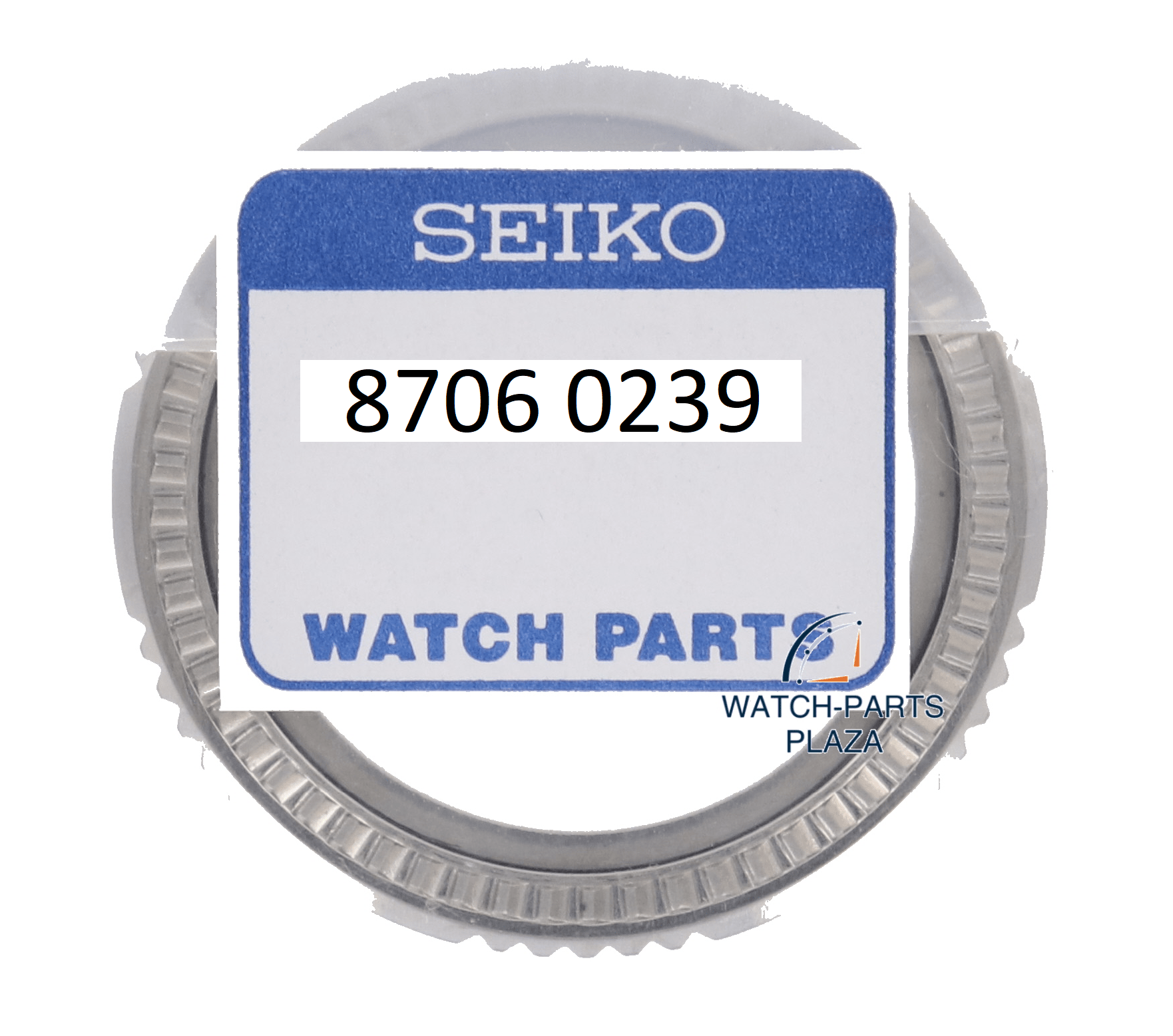 Seiko 87060239 bezel black SNZD65, SNZD71 stainless steel 7S36 - 02B0 5 Sports - Watch Plaza