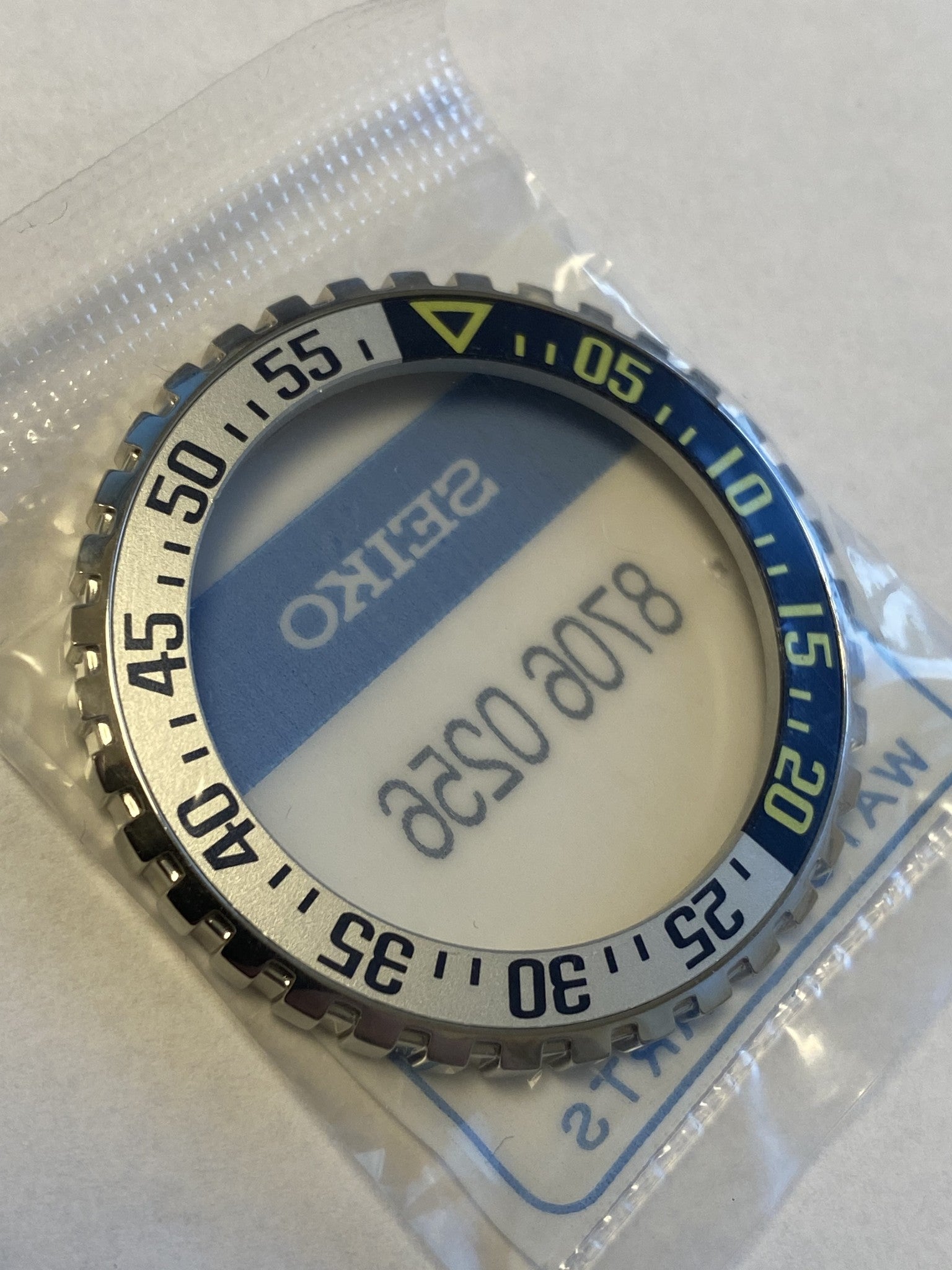 Seiko 87060256 bezel SNZD75K1, SNZD75J1 5 Sports Diver 7S36 - 02E0 black, yellow & gray - Watch Plaza