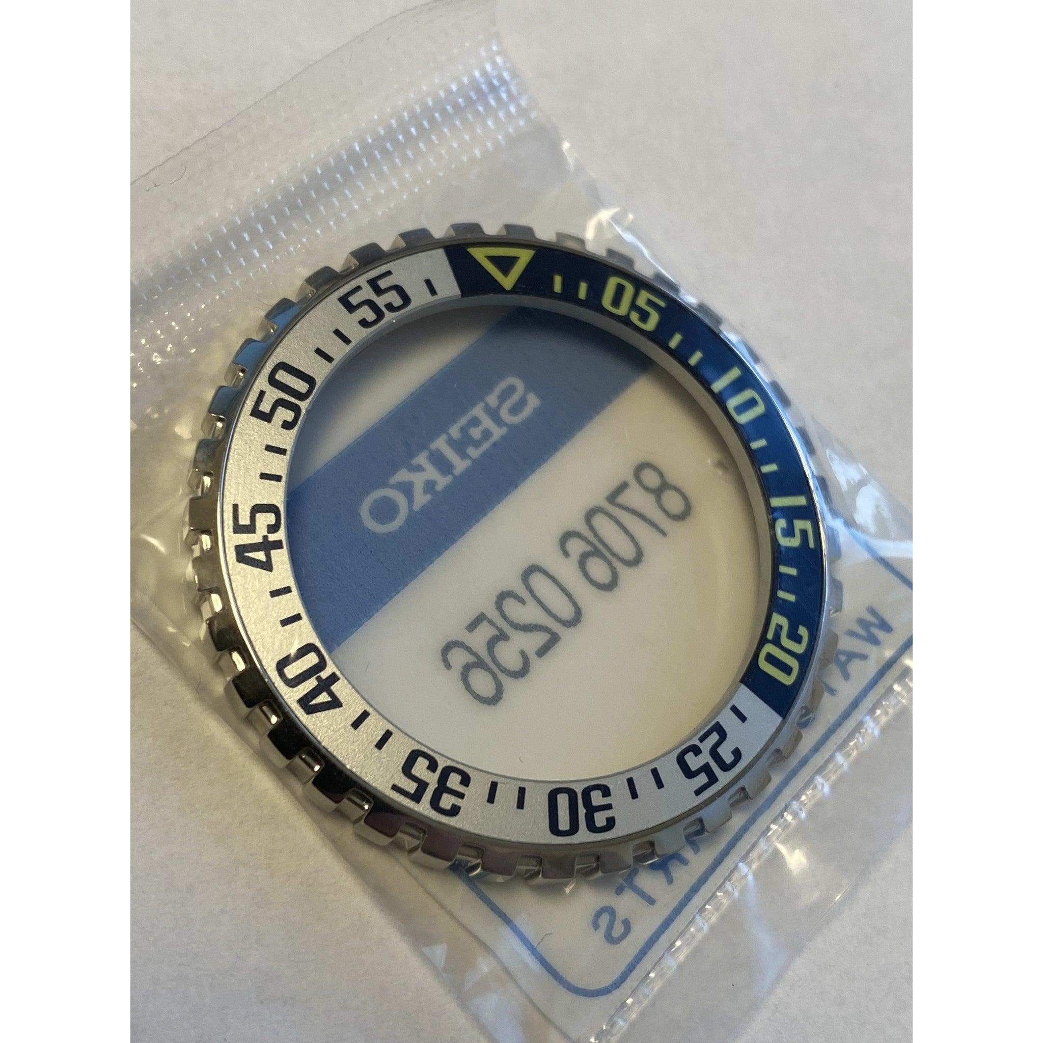 Seiko 87060256 bezel SNZD75K1, SNZD75J1 5 Sports Diver 7S36 - 02E0 black, yellow & gray - Watch Plaza