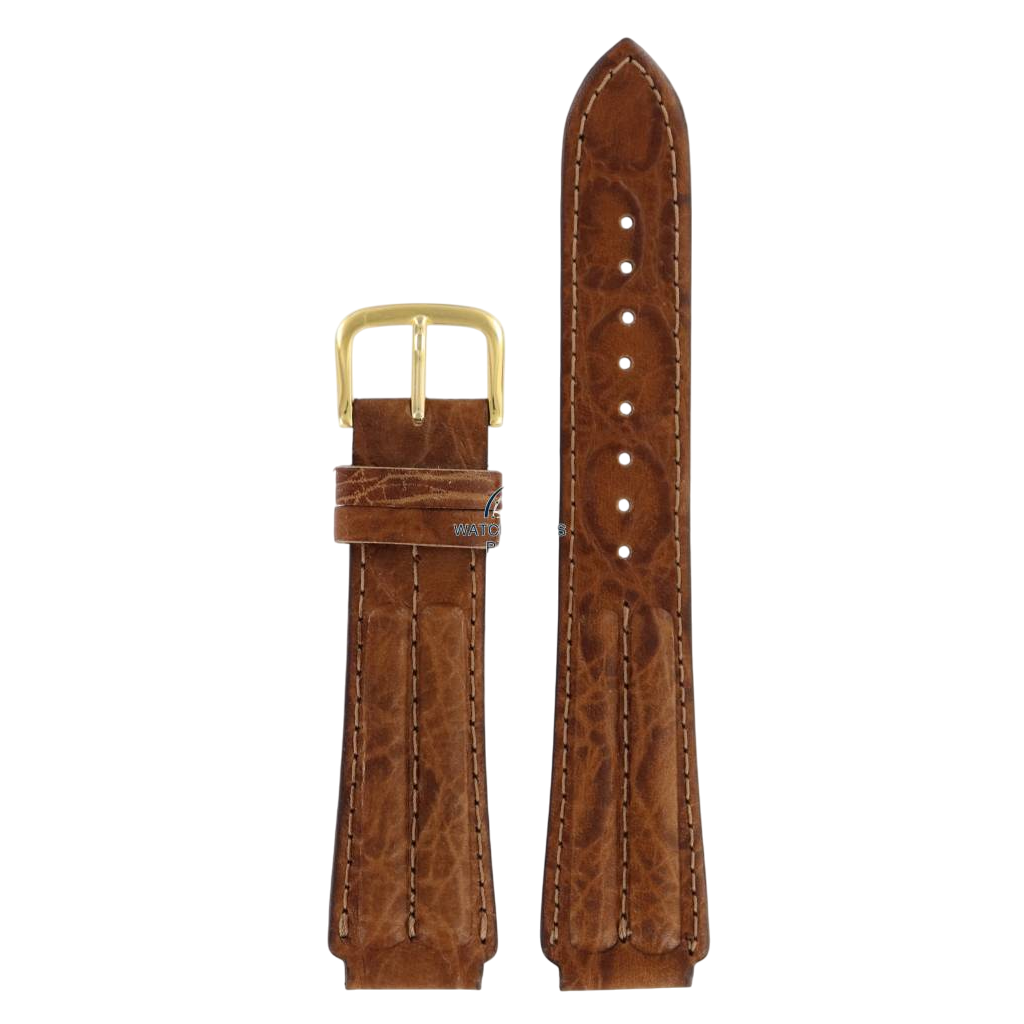 Seiko Age Of Discovery Brown Leather Watch Band 17mm 5M22 - 6B00 Moon Phase 7T32 - 6E50 - Watch Plaza