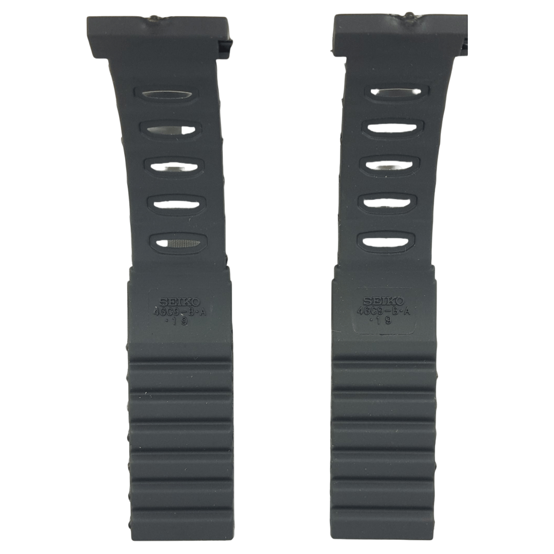 Seiko Arctura Rubber Watchband 5M42 - 0E30 5M42 - 0E39 Strap Replacement 4GC9 - B.A 19 - Watch Plaza