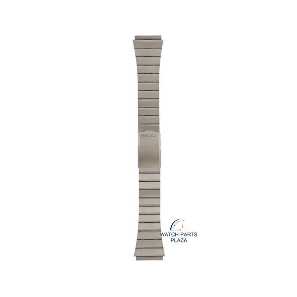 Seiko B1338S Watch band 6347 6000 grey stainless steel 20 mm - Moonphase - Watch Plaza
