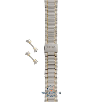 Seiko B1707C Watch band 7A38 & 7T32 two - tone stainless steel 20 mm - Quartz Chronograph - Watch Plaza