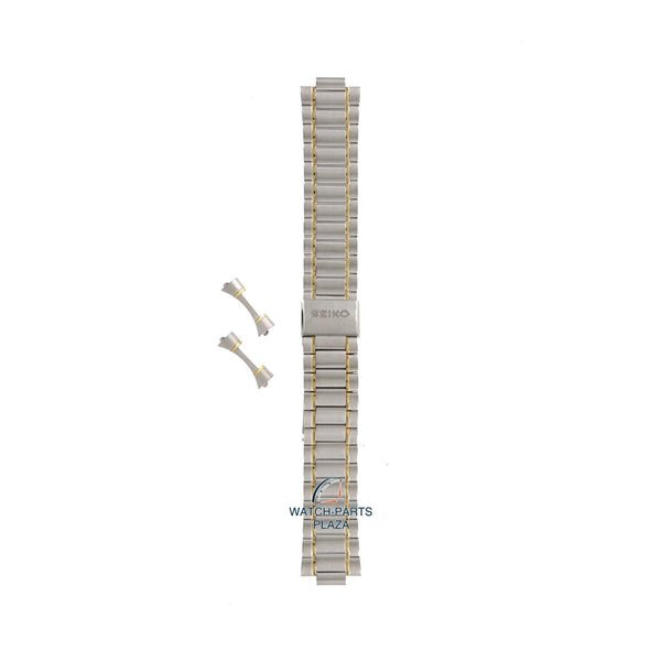 Seiko B1707C Watch band 7A38 & 7T32 two - tone stainless steel 20 mm - Quartz Chronograph - Watch Plaza