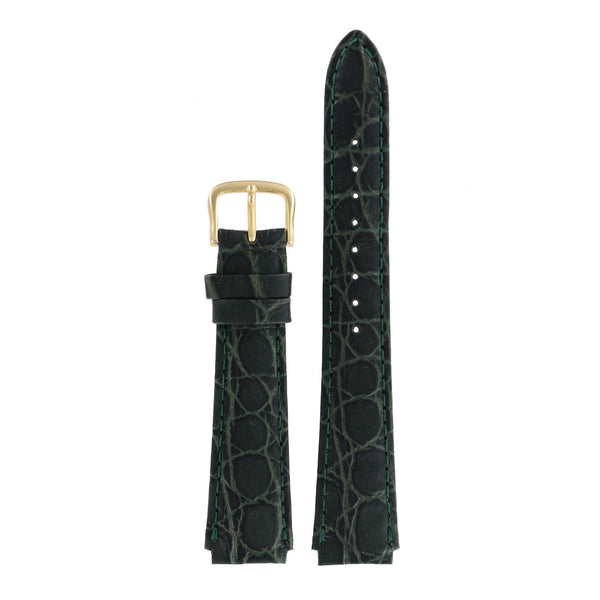 Seiko Calf - B 16 - 5M22 - 6B60 & 5M42 - 0B70 Watch Band 4E64KB Green Leather 16 mm - Watch Plaza