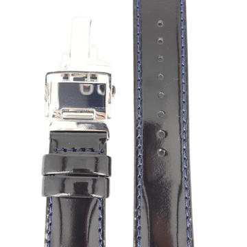 SEIKO COCKTAIL TIME SARB065 BLACK LEATHER WATCH STRAP 6R15 01S0 BAND DO151 W 20 - Watch Plaza