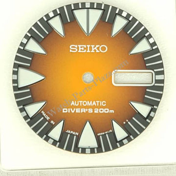Seiko Fang Monster SRP311J1 Dial Orange Sunburst 4R36 - 01J0 SRP311J2 SRP311 Sharptooth - Watch Plaza