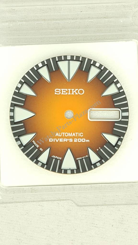 Seiko Fang Monster SRP311J1 Dial Orange Sunburst 4R36 - 01J0 SRP311J2 SRP311 Sharptooth - Watch Plaza