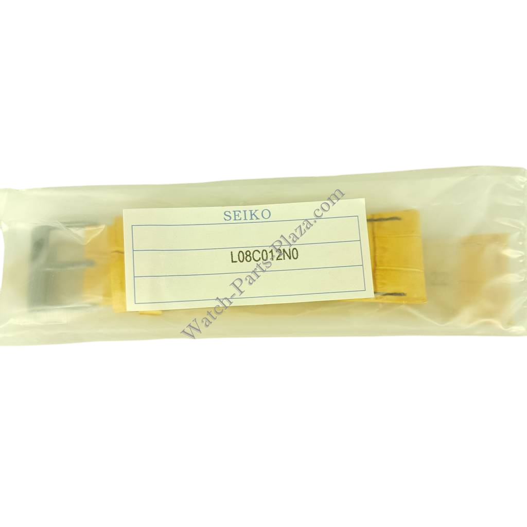 Seiko ION Watch Strap L08C H 22 mm Tan Leather 7T92 - 0NK0 Band Pilot SNDD69 - Watch Plaza