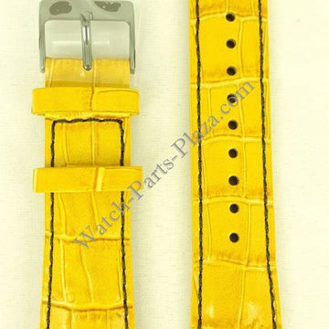 Seiko ION Watch Strap L08C H 22 mm Tan Leather 7T92 - 0NK0 Band Pilot SNDD69 - Watch Plaza