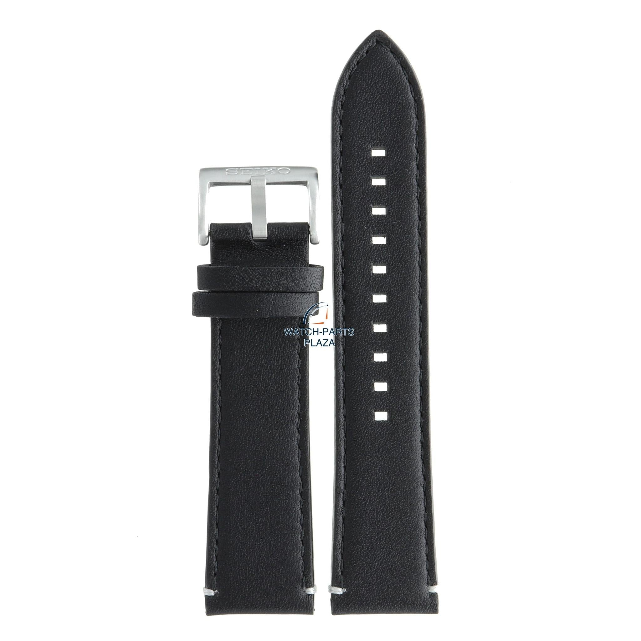 Seiko L0HM011J0 Watch band SSG013 - 8B92 0AV0 black leather 22 mm - Prospex - Watch Plaza