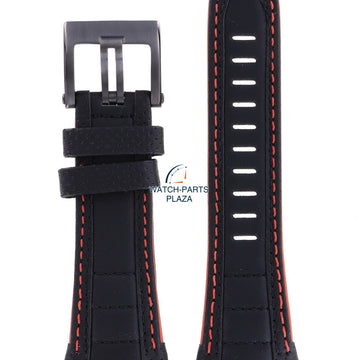 Seiko LOOR B 14 - SNAE37 Watch Band L00R111M0 Black Leather 14 mm Sportura - Watch Plaza