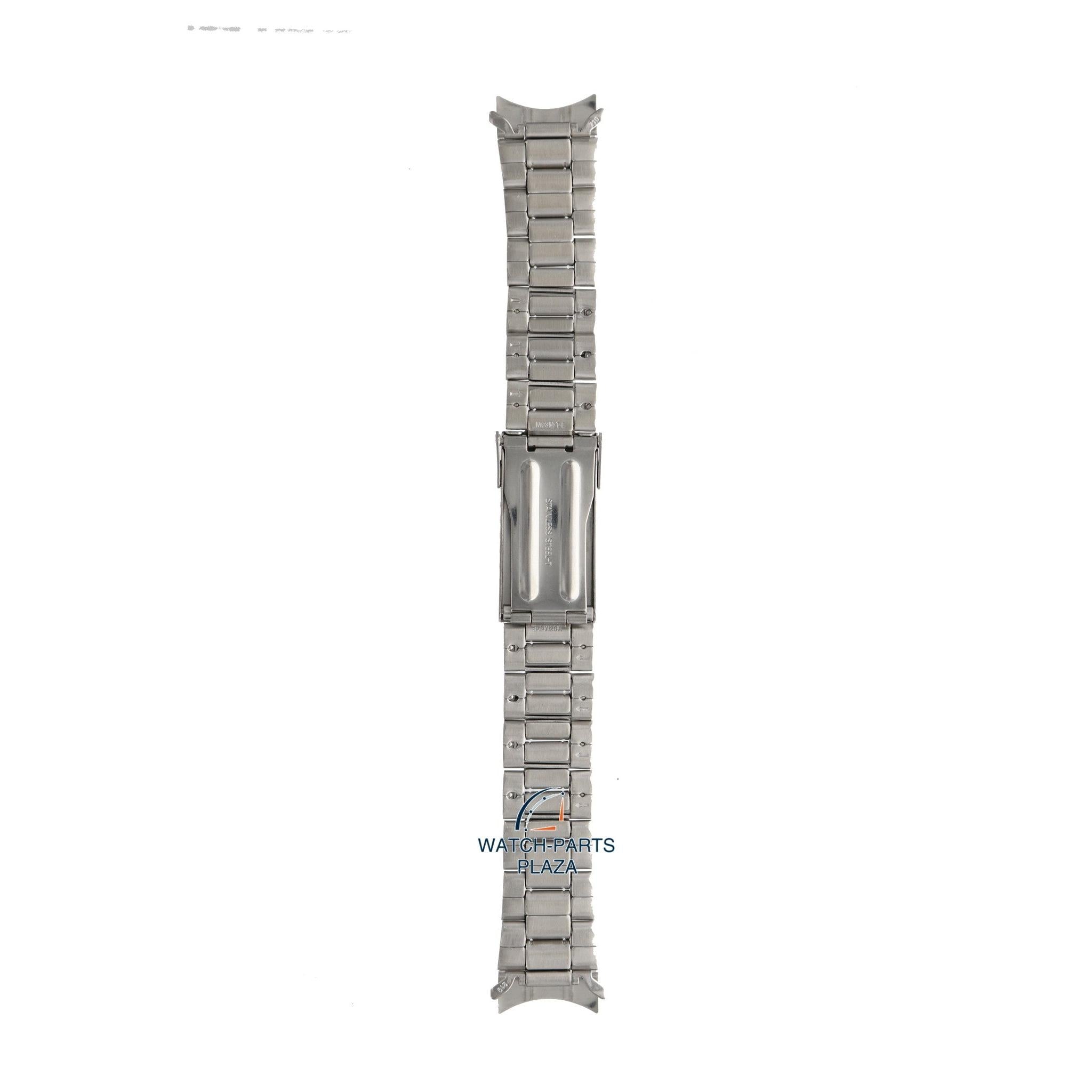 Seiko M03M219J0 Watch band SNDC41 / SNDC53 grey stainless steel 20 mm - Chronograph - Watch Plaza