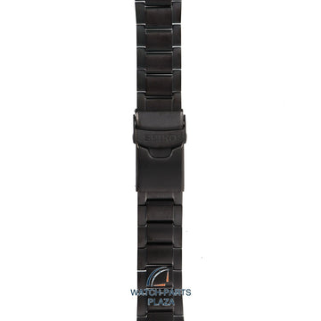 Seiko M0ES124M0 Watch band SRP449 - 4R35 00F0 black stainless steel 22 mm - Superior - Watch Plaza