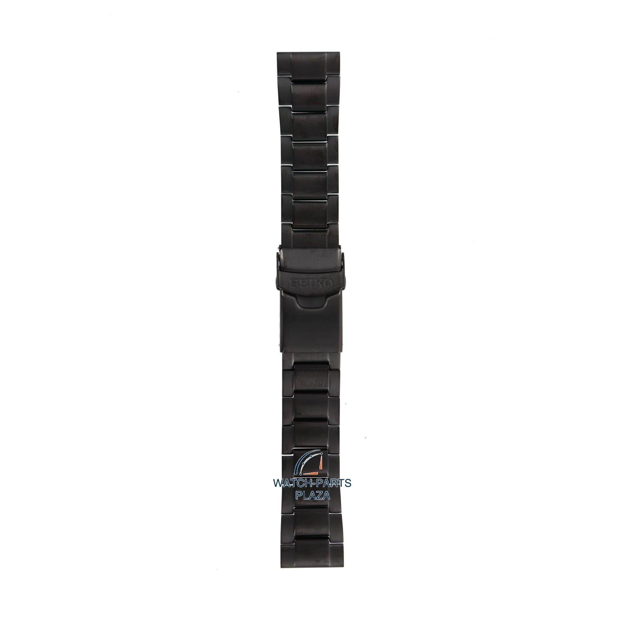 Seiko M0ES124M0 Watch band SRP449 - 4R35 00F0 black stainless steel 22 mm - Superior - Watch Plaza