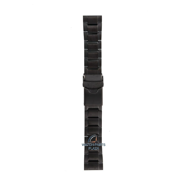 Seiko M0ES124M0 Watch band SRP449 - 4R35 00F0 black stainless steel 22 mm - Superior - Watch Plaza