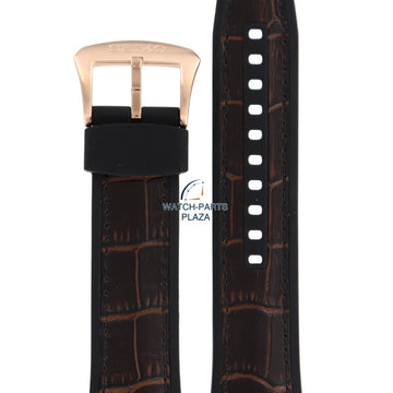 Seiko Premier Kinetic SNP146P1 / SSA374J1 watch band brown 22 mm 7D56 - 0AE0, 4R71 - 00A0 - Watch Plaza