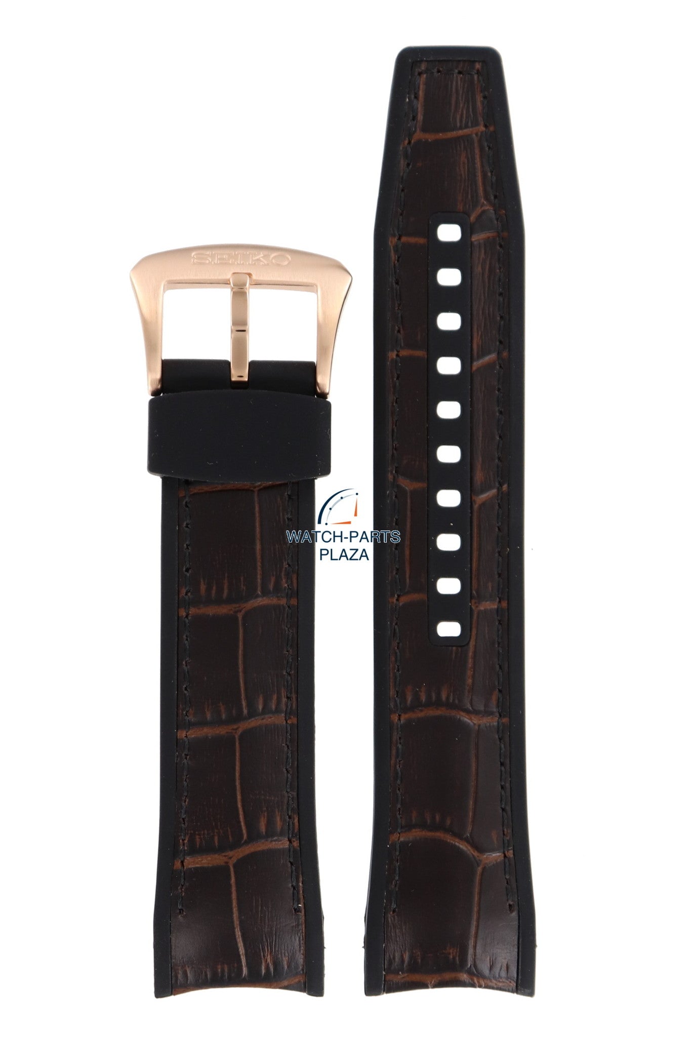 Seiko Premier Kinetic SNP146P1 / SSA374J1 watch band brown 22 mm 7D56 - 0AE0, 4R71 - 00A0 - Watch Plaza
