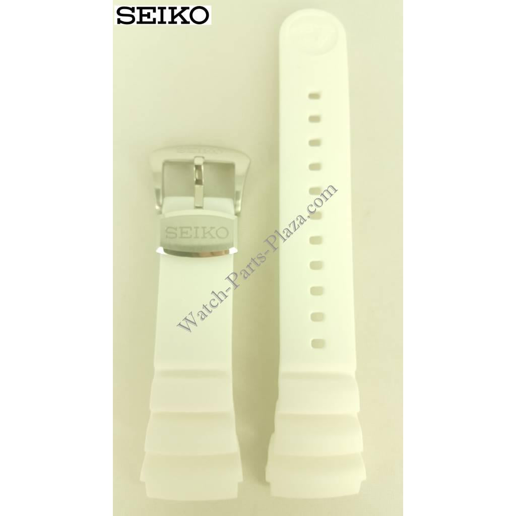 SEIKO Prospex SUN043P1 / SUN043P9 White Silicon Watch Band CY 24mm R01Y012J0 - Watch Plaza