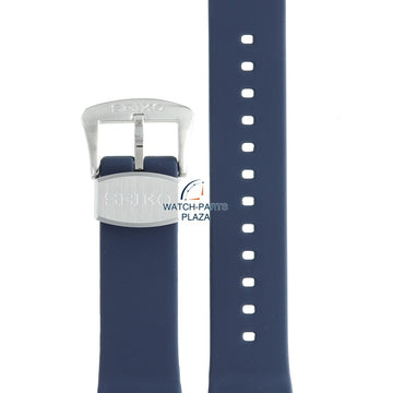 Seiko R02F013J0 Watch band SBDY023 & SRPC95 & SRPD15 dark blue rubber / silicone 22 mm - Prospex Turtle - Watch Plaza