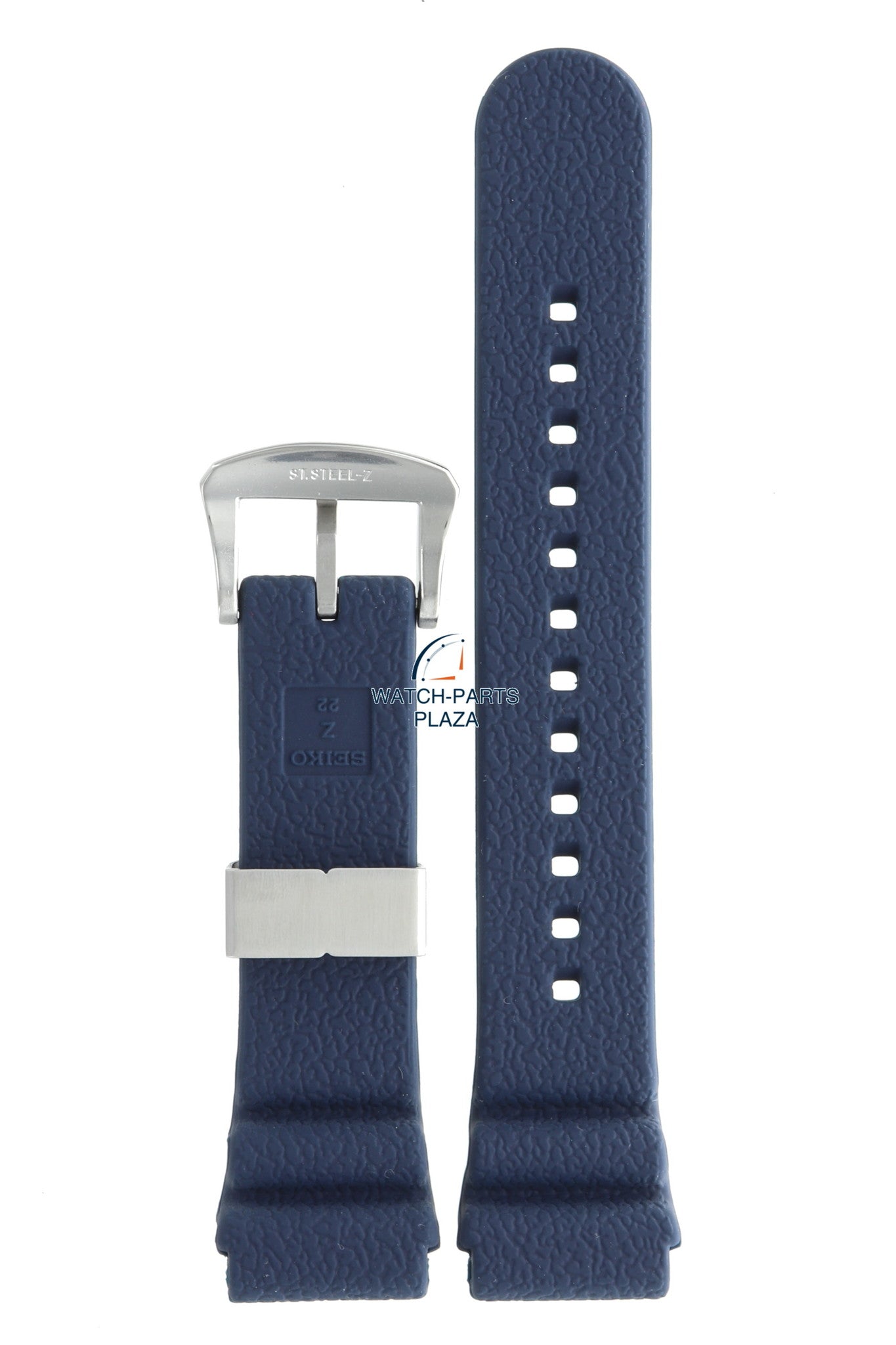 Seiko R02F013J0 Watch band SBDY023 & SRPC95 & SRPD15 dark blue rubber / silicone 22 mm - Prospex Turtle - Watch Plaza