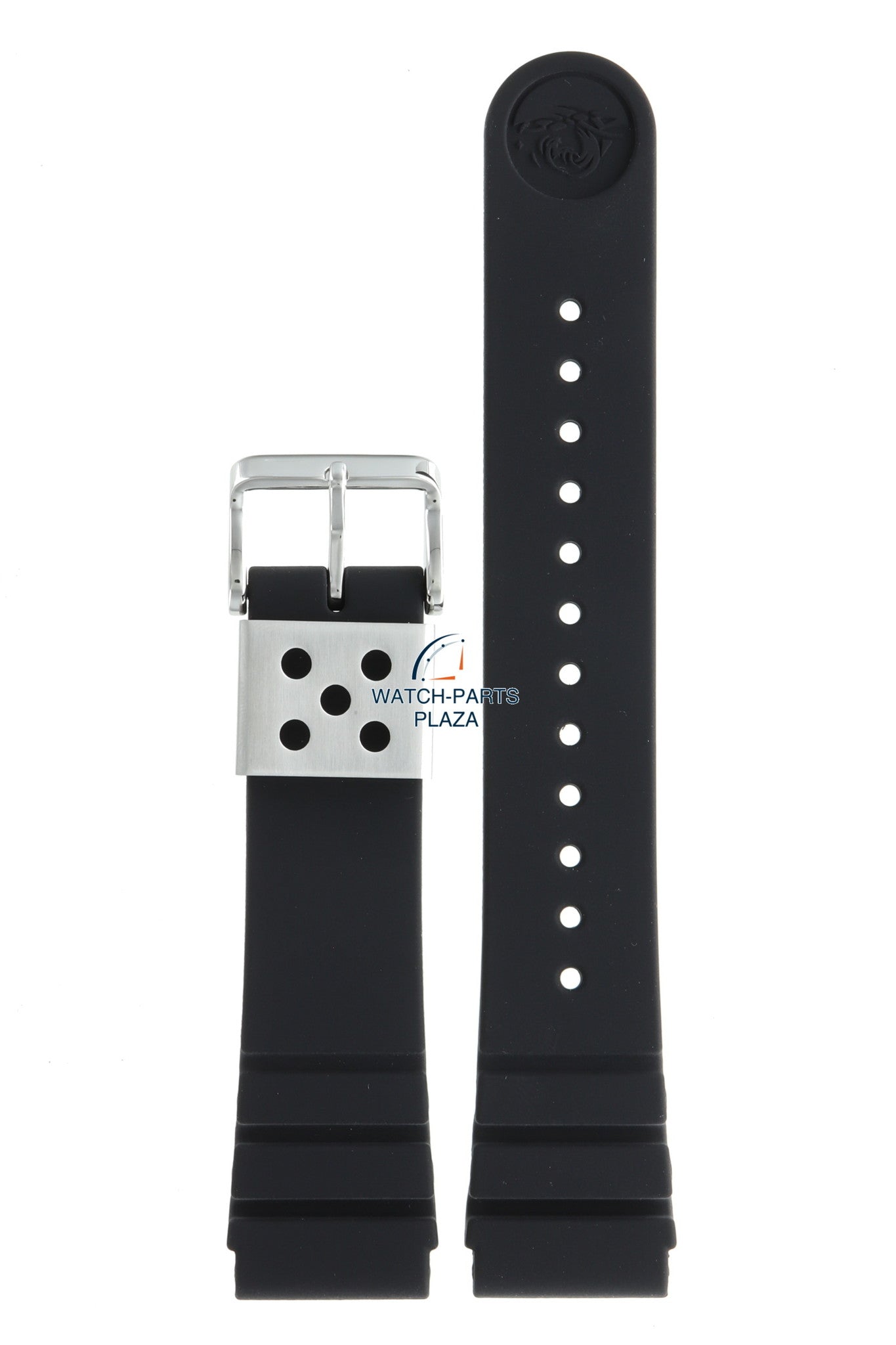 Seiko R043011J0 Watch band SNJ025 & SNJ027 black rubber / silicone 22 mm - Prospex Solar - Watch Plaza