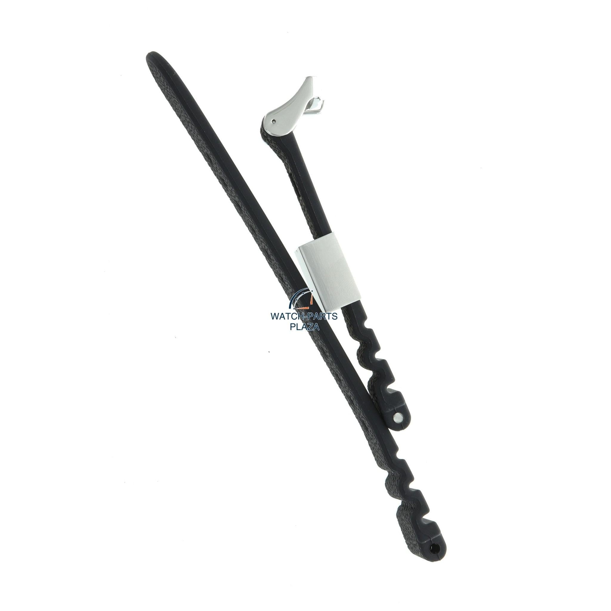 Seiko R043011J0 Watch band SNJ025 & SNJ027 black rubber / silicone 22 mm - Prospex Solar - Watch Plaza