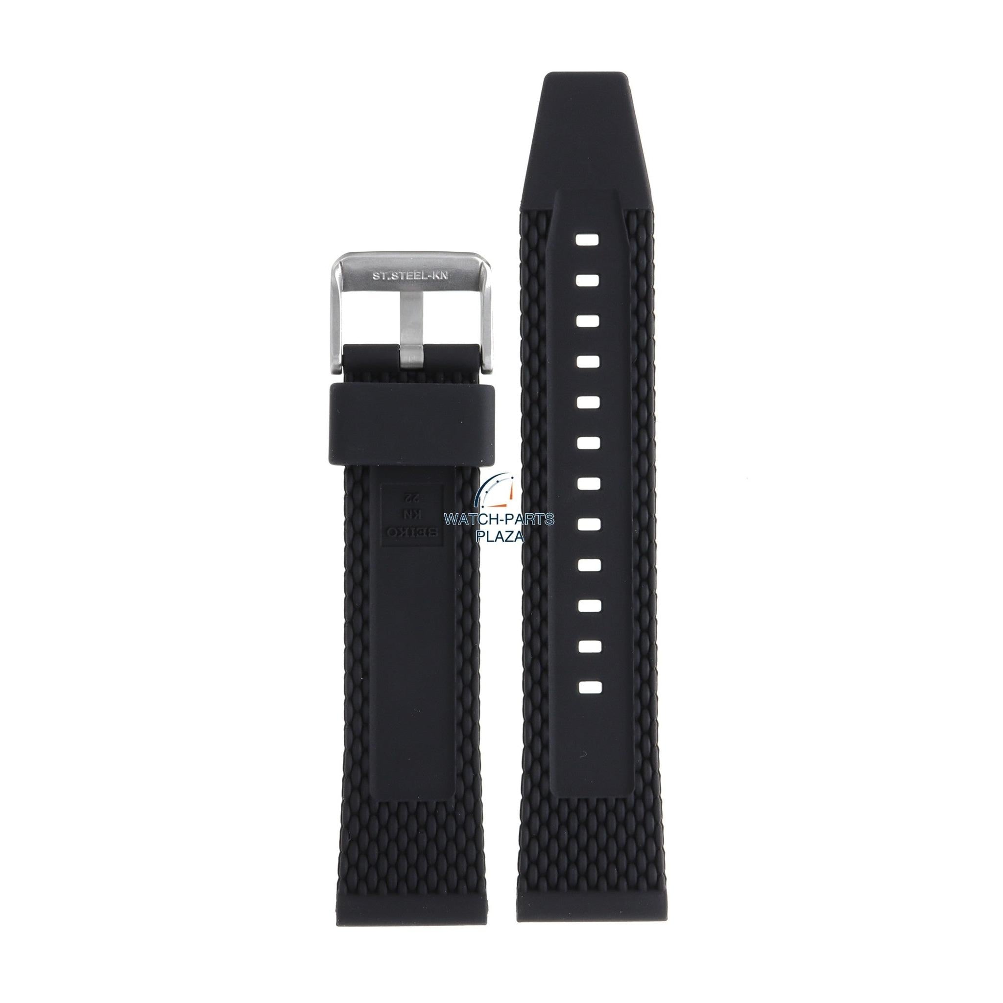 Seiko R045011J0 Watch band SRPD71 & SRPD73 black rubber / silicone 22 mm - 5 Sports - Watch Plaza