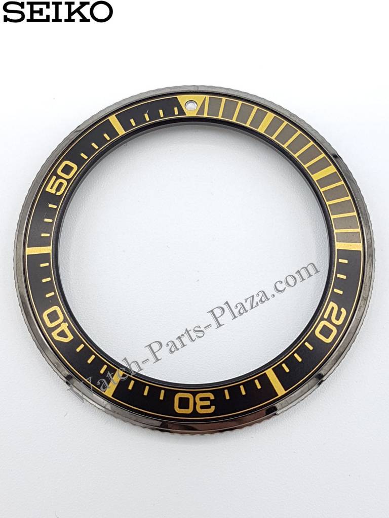 SEIKO SAMURAI PROSPEX SRPB55K1 BLACK & GOLD BEZEL 4R35 - 01V0 SCUBA DIVER SRPB55 - Watch Plaza