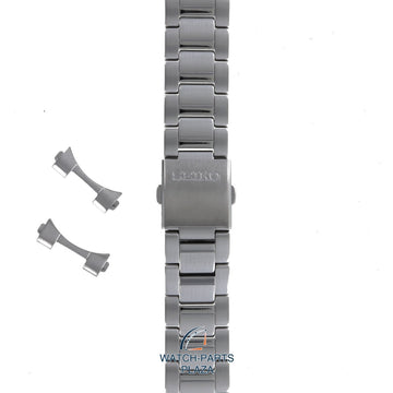 Seiko SKA783 & SKA785 Watch Band M0K8638J0 Grey Stainless Steel 22 mm Kinetic - Watch Plaza