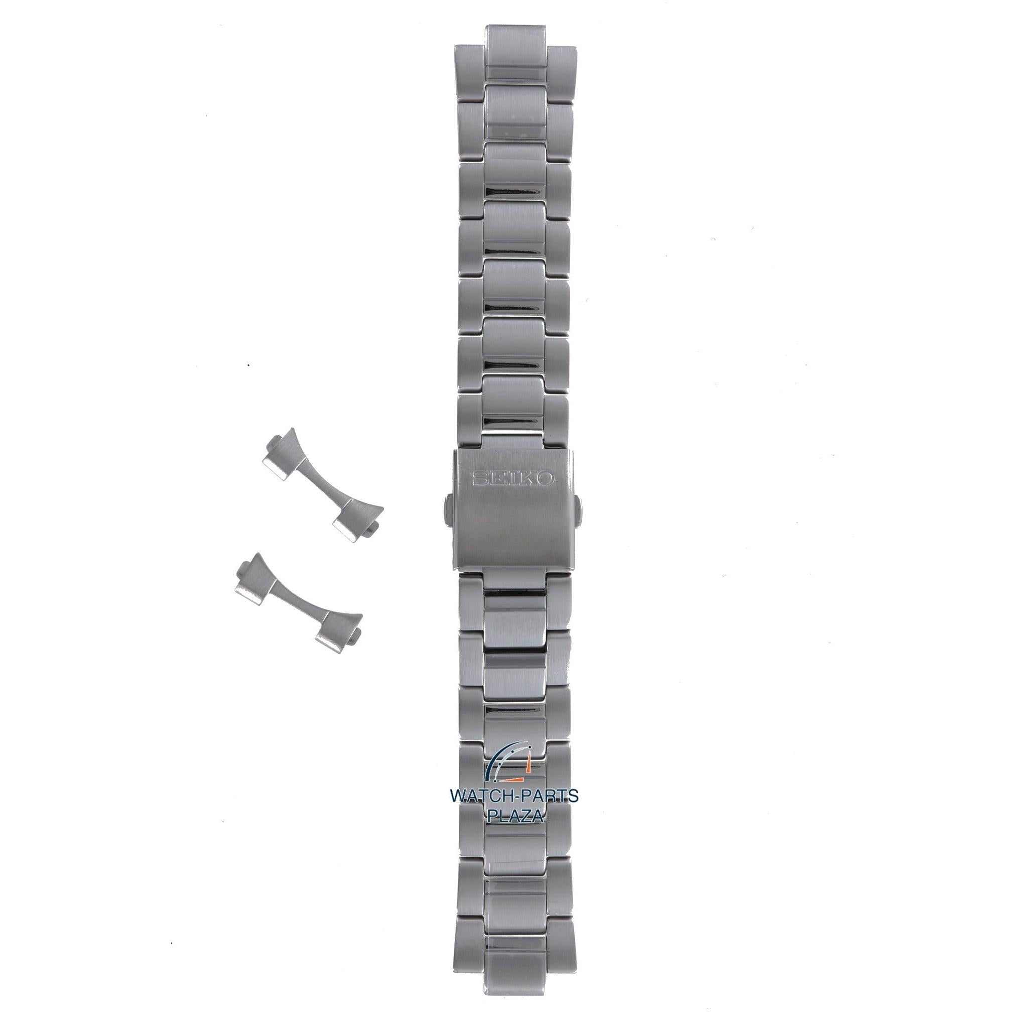 Seiko SKA783 & SKA785 Watch Band M0K8638J0 Grey Stainless Steel 22 mm Kinetic - Watch Plaza