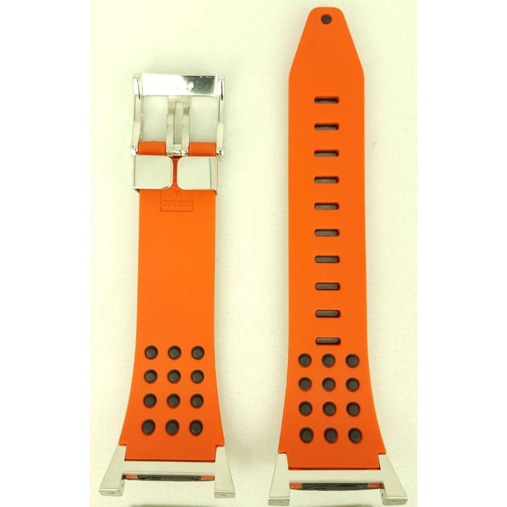 SEIKO SNA749 Honda F1 Racing Strap Black Red Silicone Band 7T62 - 0GR0 - Watch Plaza