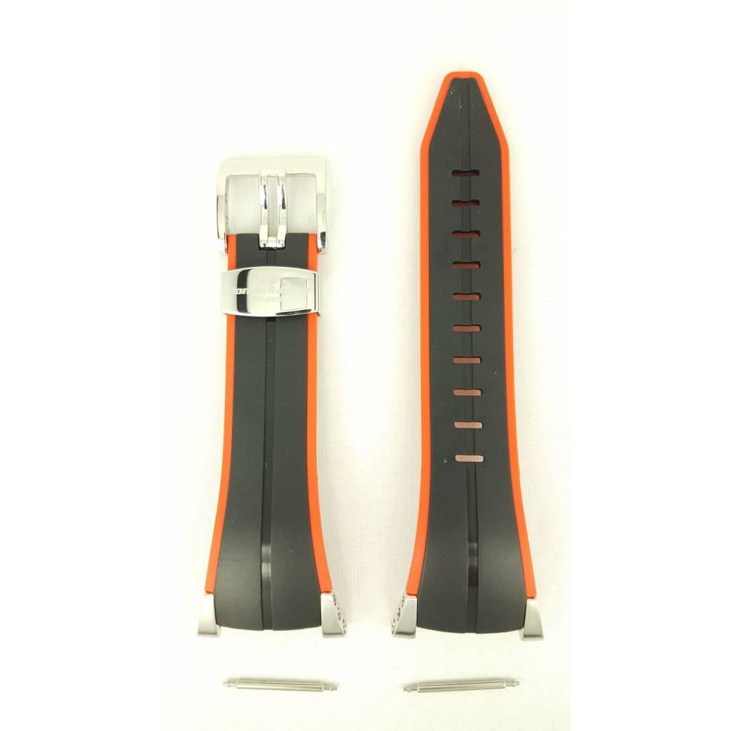 SEIKO SNA749 Honda F1 Racing Strap Black Red Silicone Band 7T62 - 0GR0 - Watch Plaza