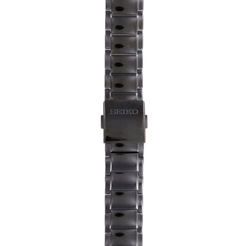 Seiko SNAB35 - Tachymeter Watch Band 35X3NK Black Stainless Steel 30 mm - Watch Plaza