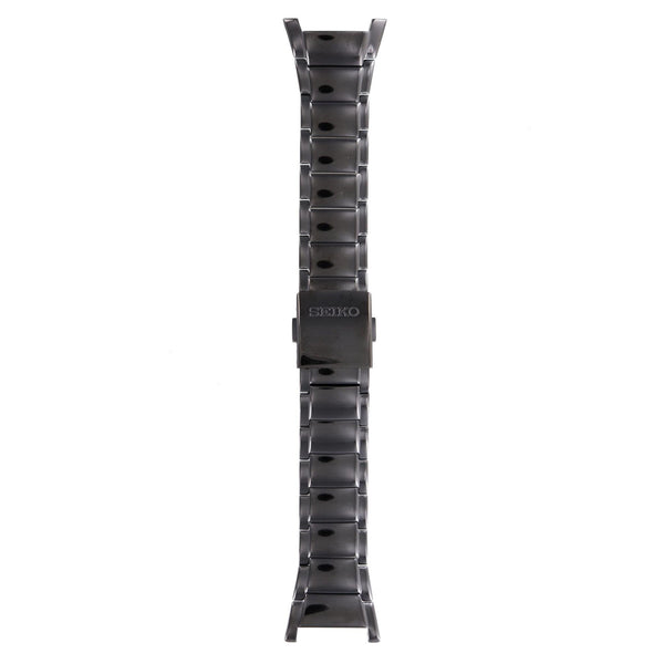 Seiko SNAB35 - Tachymeter Watch Band 35X3NK Black Stainless Steel 30 mm - Watch Plaza