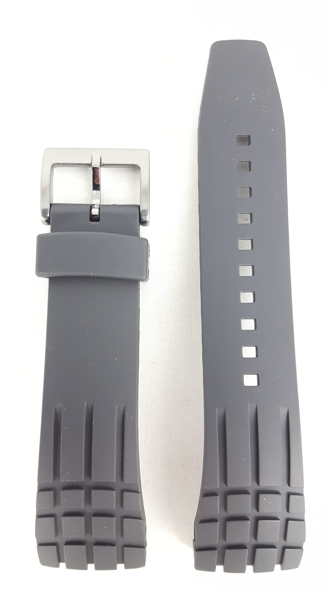 Seiko SNAD88, SNAD85 & SNDD73 Black Rubber Watch Strap 7T62 - 0KH0 Strap 24mm - 4A3K1MR - Watch Plaza