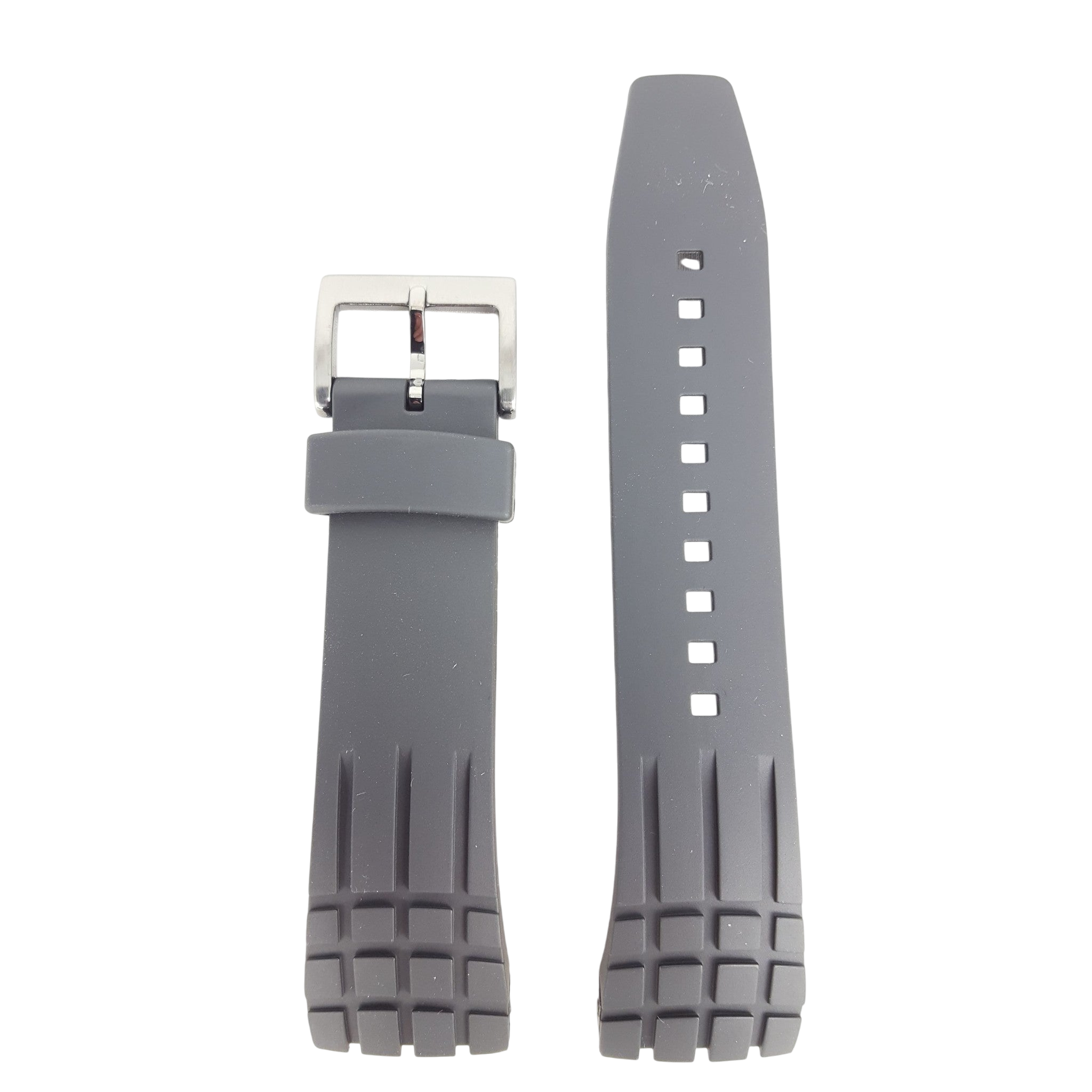 Seiko SNAD88, SNAD85 & SNDD73 Black Rubber Watch Strap 7T62 - 0KH0 Strap 24mm - 4A3K1MR - Watch Plaza