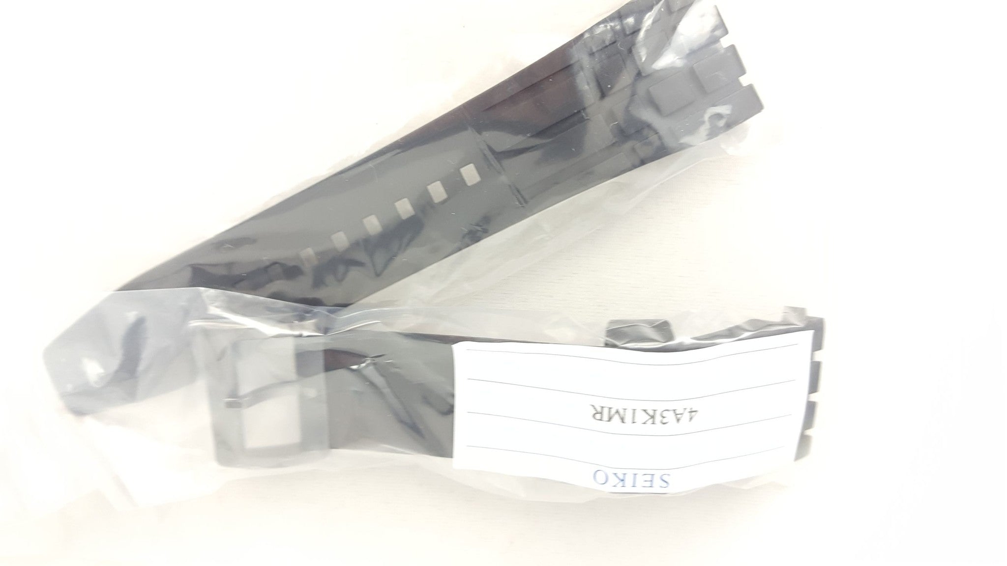 Seiko SNAD88, SNAD85 & SNDD73 Black Rubber Watch Strap 7T62 - 0KH0 Strap 24mm - 4A3K1MR - Watch Plaza