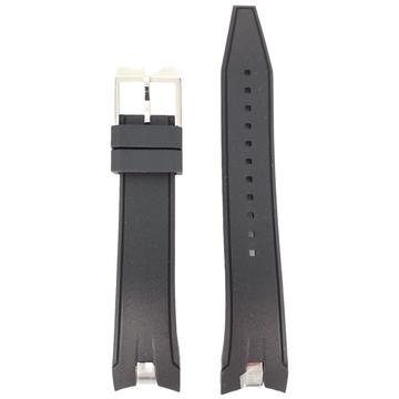 Seiko SNAE87P1 Black Rubber Watch Band 7T62 - 0LC0 Strap 21mm - Watch Plaza