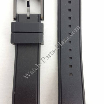 Seiko SNAE89P1 Black Rubber Watch Band 7T62 - 0LC0 Strap 21mm - Watch Plaza