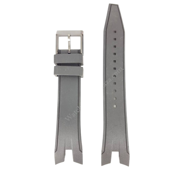 Seiko SNAF25P1 Black Rubber Watch Band 7T62 - 0LA0 Strap 21mm - Watch Plaza