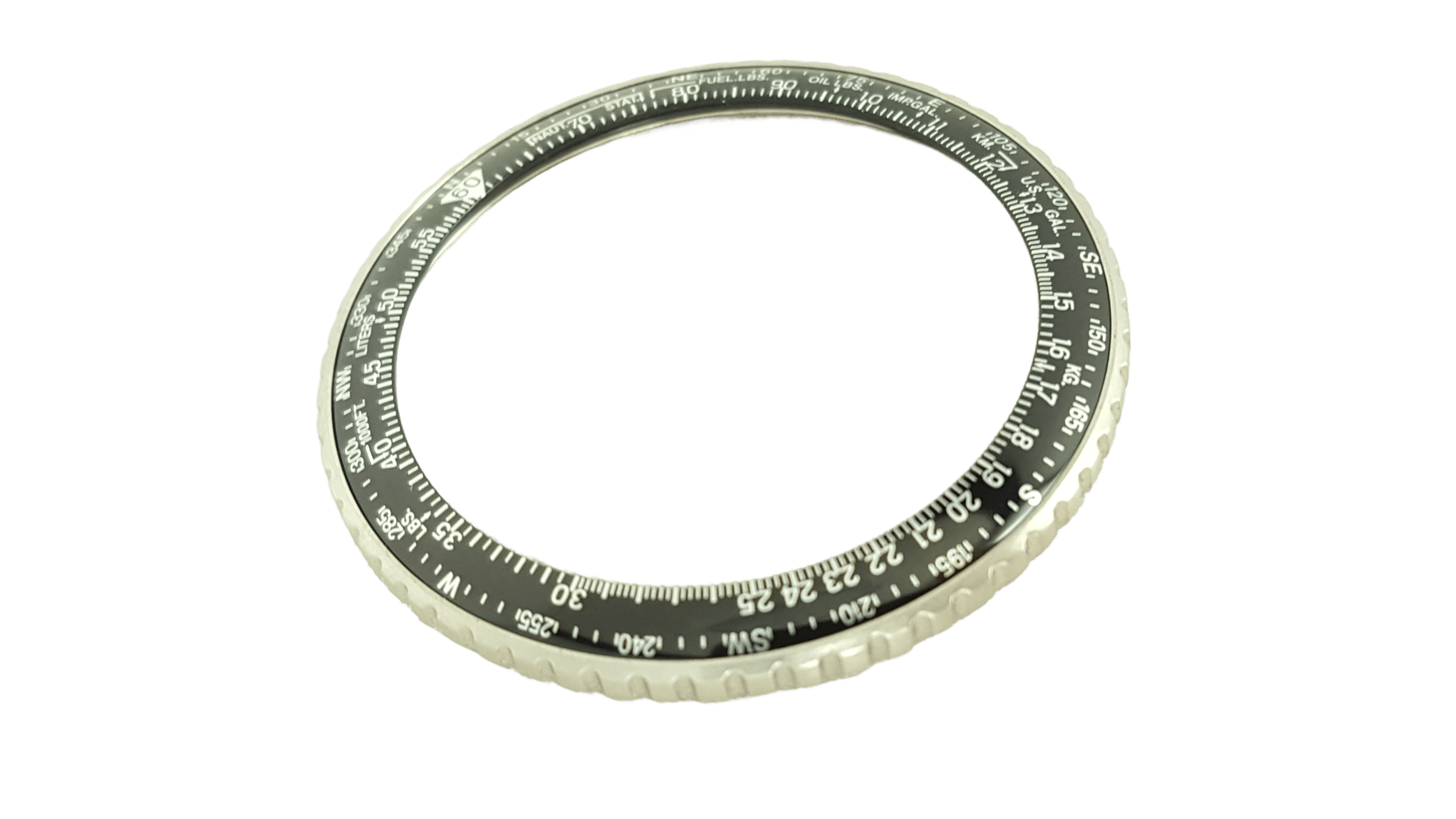 Seiko SND253 Bezel 7T92 - 0CF0 Flight Master SKS195P1 V657 - 8120 Black Rotating - Watch Plaza