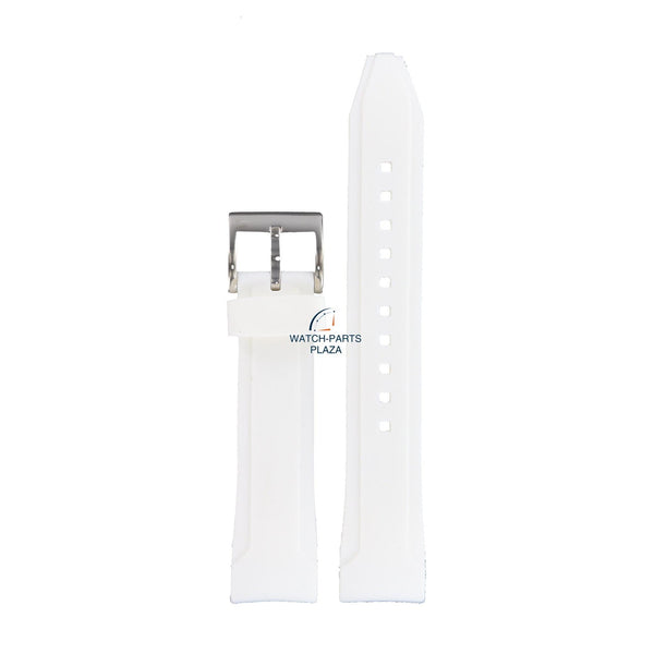 Seiko SNDX53P1 / SNDX57P1 Sportura white silicon strap 7T92 - 0PJ0 18 mm original - Watch Plaza