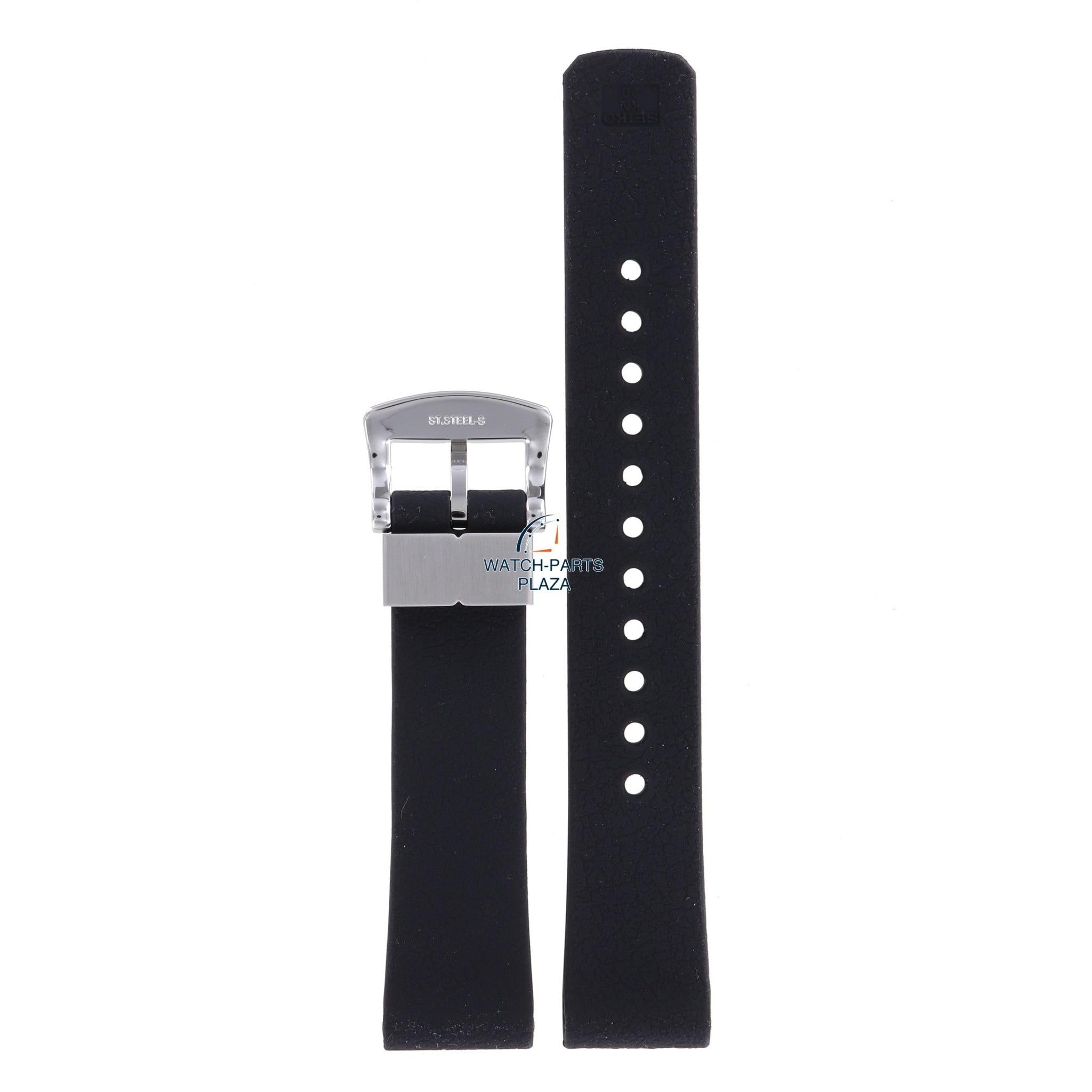 Seiko SPB147 & SPB151 62MAS Watch Band R03E011J0 Black Silicone 20 mm Prospex - Watch Plaza