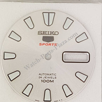 Seiko SRP163K1 Dial silver 4R36 - 00B0 SRP163J1 SRP163 5 Sports - Watch Plaza