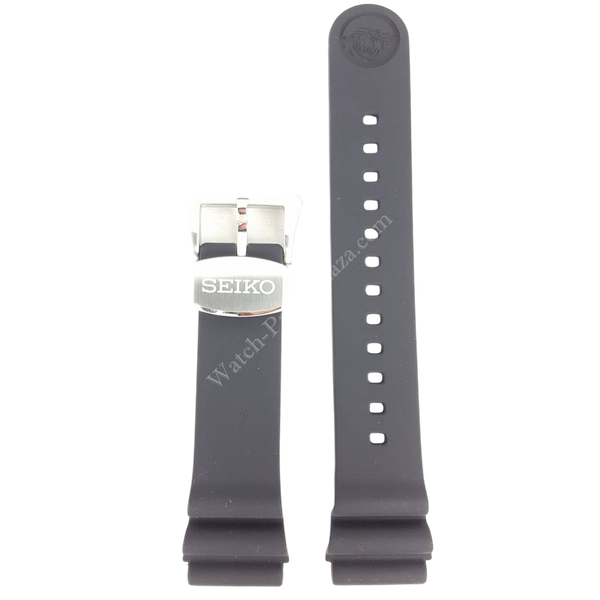 SEIKO SRP777K1, SRP779K1 Black Silicon Watch Band Z 22 mm R02F011J0 - Watch Plaza