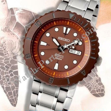 Seiko SRPA45J1 Watch Parts 4R36 - 05J0 Dial, Bezel, Hands & Chapter Ring - Save The Sea - Watch Plaza