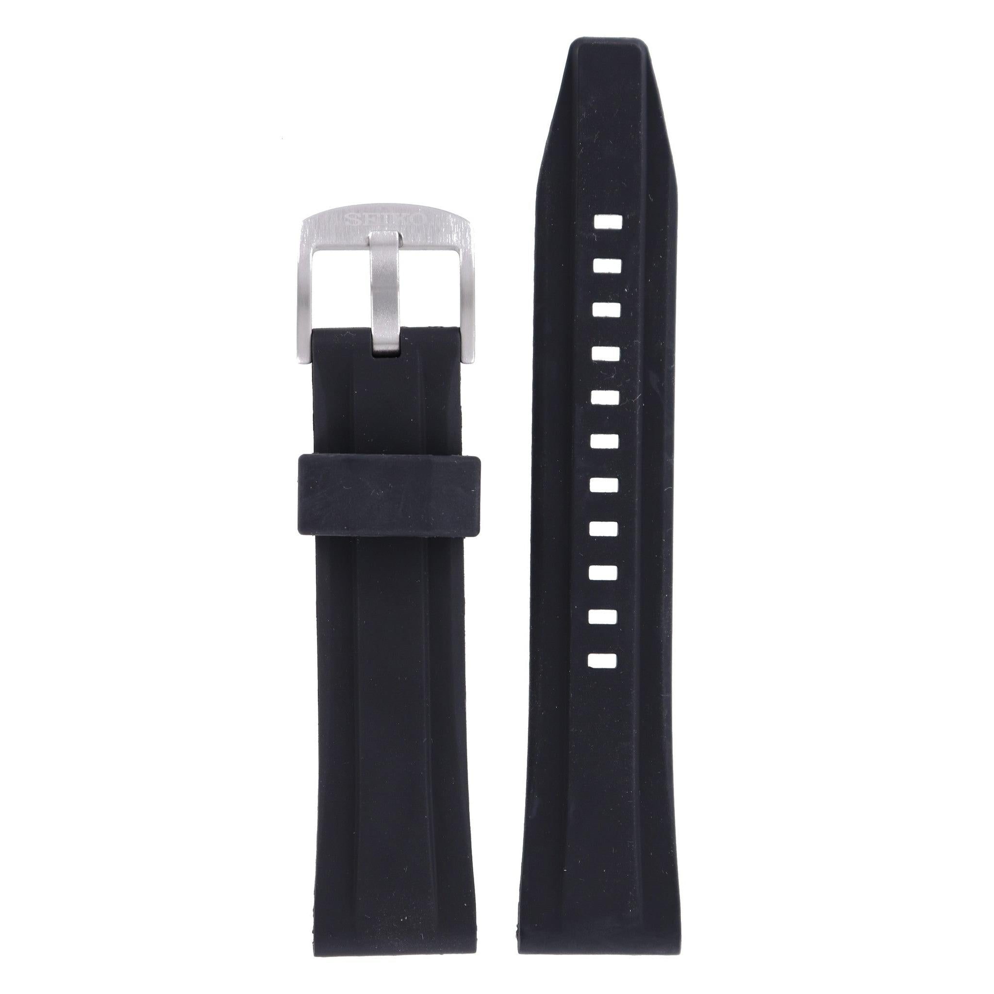 Seiko SRPB31, SNN243, SSB287 & SBDL021 Watch Band 301N1JR Black Silicone 22 mm Prospex - Watch Plaza