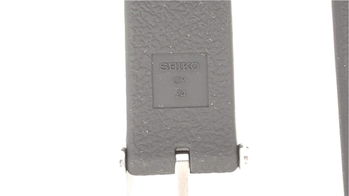 SEIKO SUN021J1 / SUN065P1 Black Silicon Watch Band CY 24mm R01Y011J0 - Watch Plaza