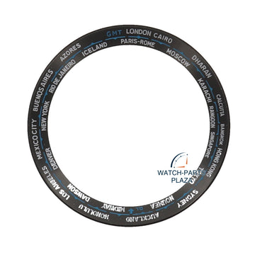 Seiko World Time 6117 - 6010 black dial / chapter ring original 86039942 - Watch Plaza